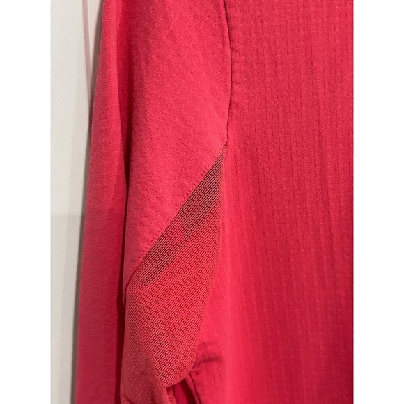 IBKÜL Quarter Zip UPF 50+ Quick Dry Pullover Top Red Sz Medium Athleisure - Picture 4 of 11